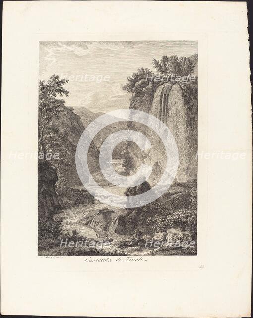 Cascatella di Tivoli, 1792. Creator: Albert Christoph Dies.