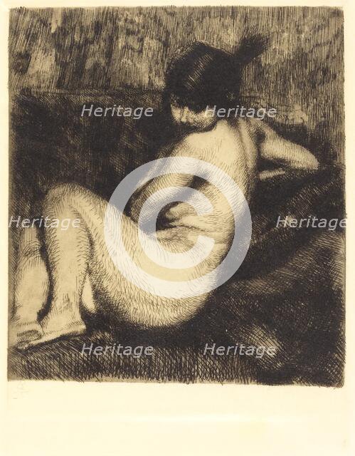 The Feathered Turban (Le turban à aigrette), 1901. Creator: Paul Albert Besnard.