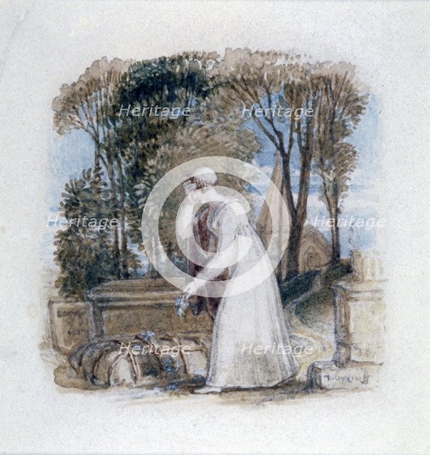 'Constantia at the Grave of Theodosius', 19th century. Artist: Thomas Uwins