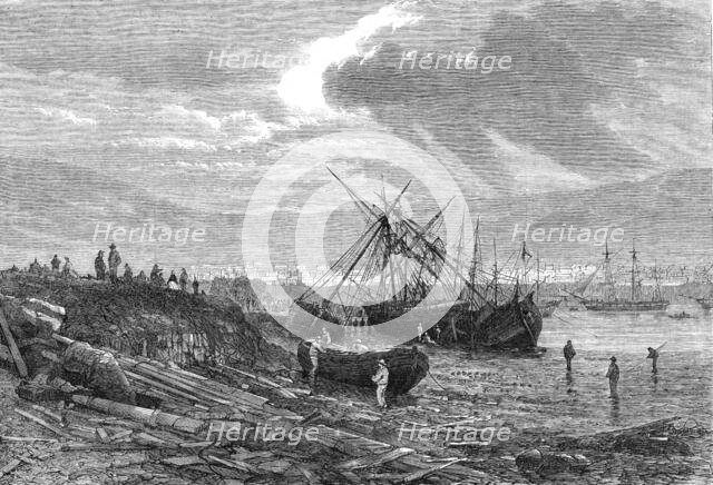 Effects of the late storm in Table Bay, Cape of Good Hope, 1865. Creator: Unknown.