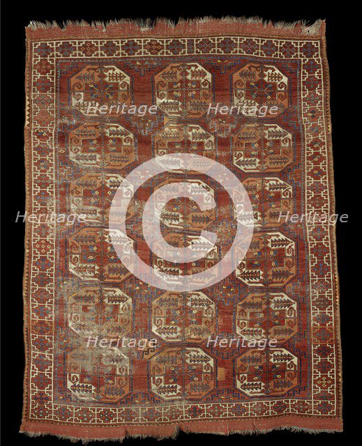 Turkmen Ersari carpet, 18th century. Artist: Unknown.