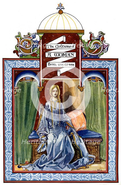 Female costume, 1135-1154, (1904). Artist: Unknown