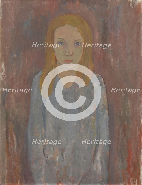 Sick girl, 1930. Creator: Nils Nilsson.