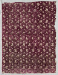 Velvet Fragment, 1600s. Creator: Unknown.