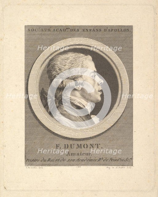 Portrait of François Dumont, 1788. Creator: Augustin de Saint-Aubin.
