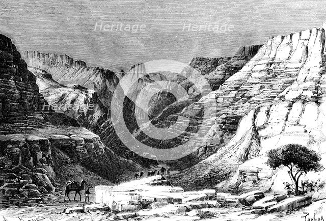 The Egueri Gorge, North Africa, 1895. Artist: Unknown