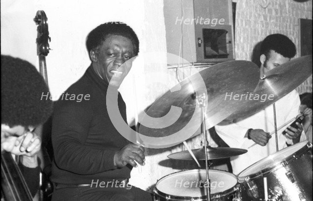 Art Blakey, Ronnie Scott's, London, 1973.  Artist: Brian O'Connor.