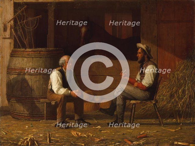 Talking It Over, 1872. Creator: Enoch Wood Perry.