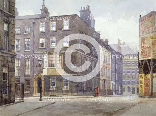 View of the junction of Howard Street and Norfolk Street, London, 1880. Artist: John Crowther