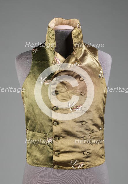 Vest, probably British, 1800-1810. Creator: Unknown.