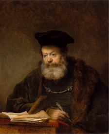 The Scholar at the Lectern (The Father of the Jewish Bride), 1641. Creator: Rembrandt van Rhijn (1606-1669).