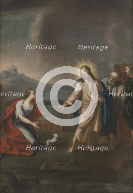 Christ and the Canaanite woman, unknown date. Creator: Anon.