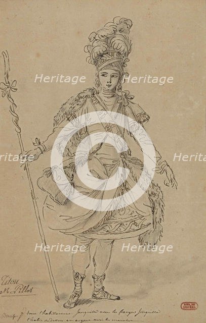 Tithonus. Costume design for the opera Titon et l'Aurore by Jean-Joseph de Mondonville, 1763. Creator: Boucher, François (1703-1770).