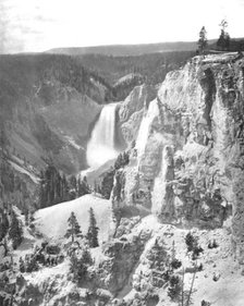 Lower Falls of the Yellowstone, Wyoming, USA, c1900.  Creator: Unknown.
