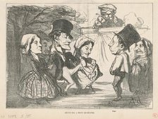Grand bal a petit orchestre... (recto); Une société en nom collectif (verso), 19th century. Creator: Honore Daumier.