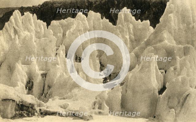 'Passage of the East Rongbuk Glacier', c1918-c1939. Creator: Unknown.
