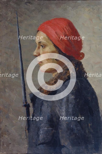 On Watch, 1930s. Creator: Ryazhsky, Georgi Georgievich (1895-1952).