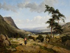 The Valley of Llangollen, North Wales, 1856. Creator: Thomas Creswick.