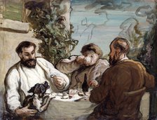 'Lunch in the country', c1868. Artist: Honore Daumier.