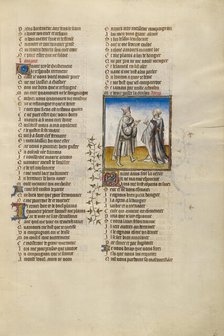 The Personification of Friendship Encouraging the Lover; Roman de la Rose, about 1405. Creator: Unknown.