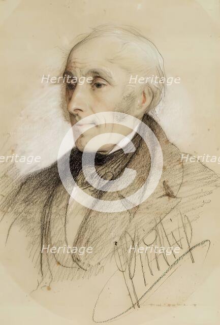 Portrait Sketch, c1840s. Creator: John Phillip.