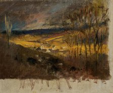 Valley with Clouds, 1880-1900. Creator: Ladislav Mednyanszky.