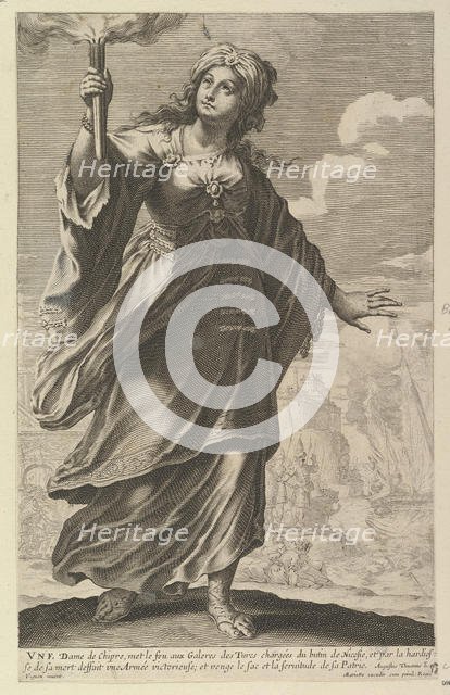 Une Dame de Chypre, 1647. Creator: Abraham Bosse.