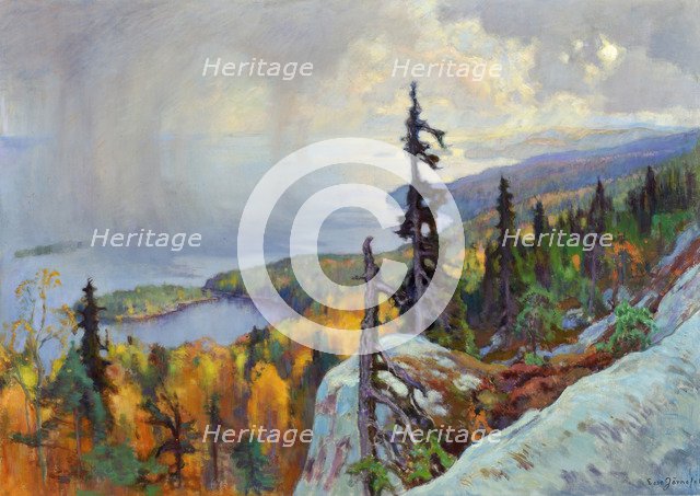 Landscape (Maisema Kolilta), 1930. Artist: Järnefelt, Eero (1863-1937)