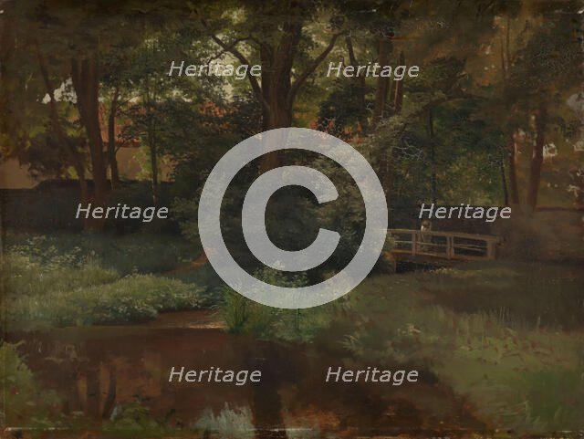 Landscape study, probably 1850s. Creator: Werner Holmberg.