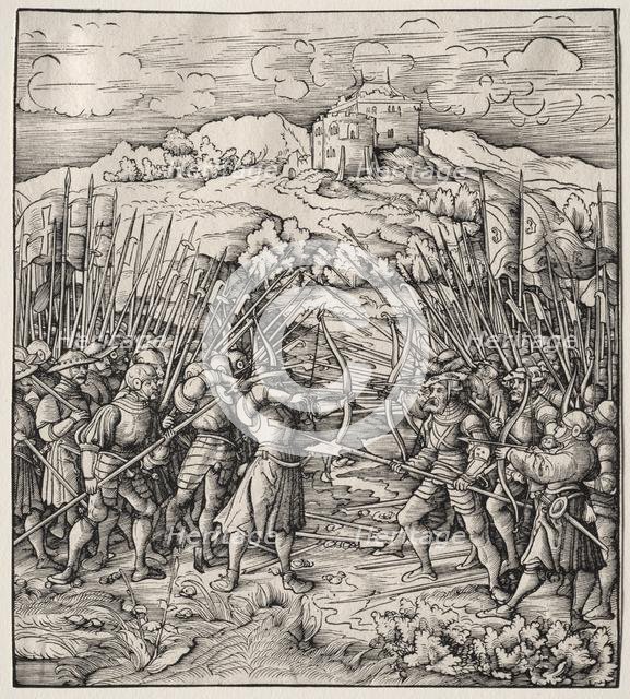 The Battle Against the Blue Company, 1512-1518. Creator: Leonhard Beck (German, c. 1480-1542).