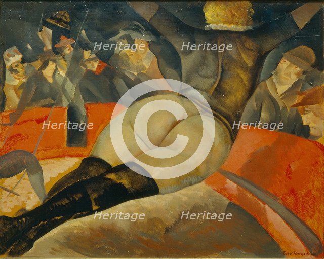In the circus, c. 1908. Artist: Grigoriev, Boris Dmitryevich (1886-1939)