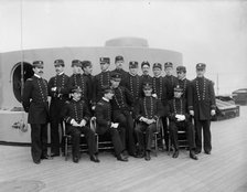U.S.S. New York, junior officers, between 1893 and 1901. Creator: William H. Jackson.