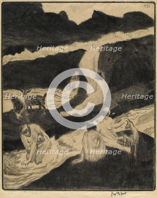 The Bathers, 1925. Creator: George Overbury Hart.