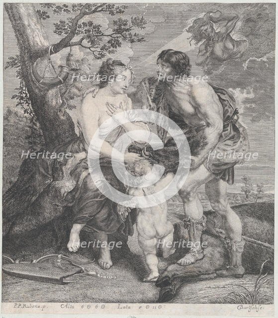 Atalanta and Meleager, ca. 1670-90. Creator: Johann Gottfried Bartsch.