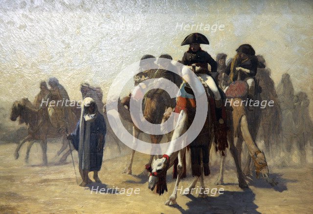 'General Bonaparte with His Military Staff in Egypt', 1863. Artist: Jean-Leon Gerome