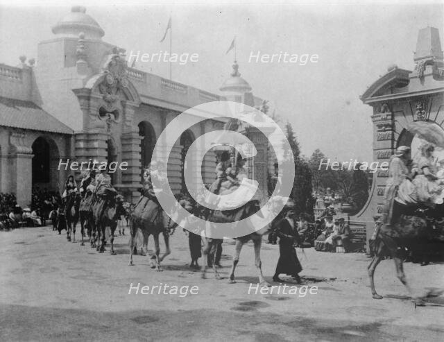 Pan-American midway parade, 1901. Creator: Frances Benjamin Johnston.
