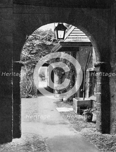 Old court in the precincts of Exeter Cathedral, Devon, 1924-1926. Artist: E Bastard