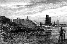 Ruins of Chicago after the Fire: Sherman House Block, 1871. Creator: Unknown.