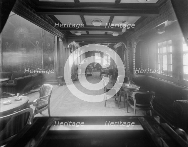 Interior shot, possibly inside the Royal Yacht Squadron. Creator: Kirk & Sons of Cowes.