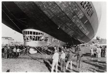 Zeppelin LZ 127 'Graf Zeppelin' after landing, 1933. Artist: Unknown
