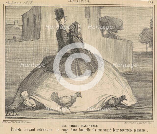 Une erreur excusable, 19th century. Creator: Honore Daumier.