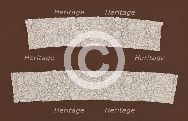 Two Fragments from a Border, England, 1661. Creator: Unknown.