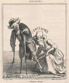 Pauvre vieux!, 19th century. Creator: Honore Daumier.