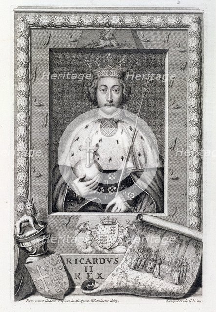 Richard II, King of England, (18th century). Artist: George Vertue