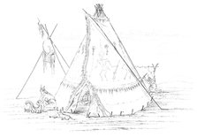 Teepee, 1841.Artist: Myers and Co