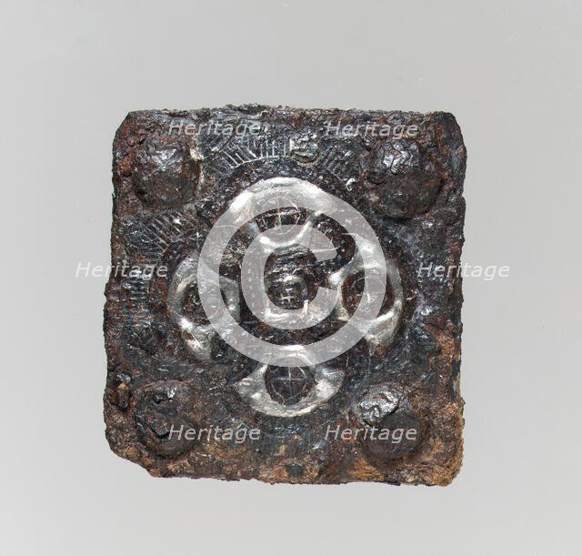 Belt Plate, Frankish or Burgundian, 7th century. Creator: Unknown.