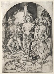 The Passion of Jesus Christ: The Flagellation. Creator: Martin Schongauer (German, c.1450-1491).