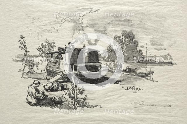Bateau logement. Creator: Auguste Louis Lepère (French, 1849-1918).