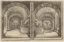A Grotto Seen from Two Different View Points, probably 1653. Creator: Stefano della Bella.