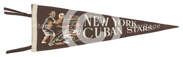 Pennant for the New York Cuban Stars, 1907 - 1932. Creator: Unknown.